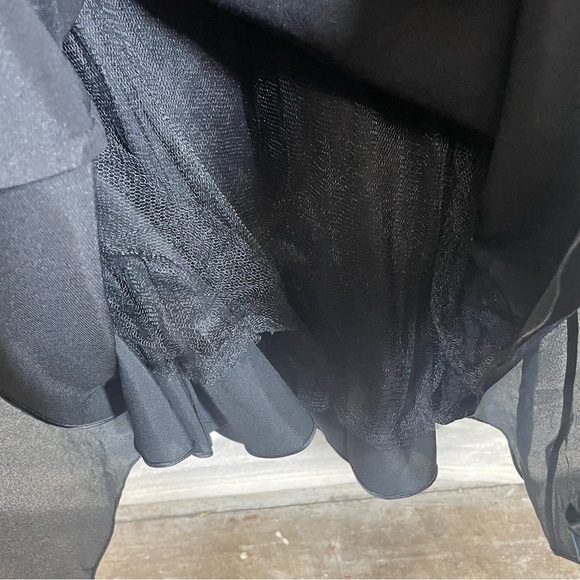 Mikael Aghal sequin dress silk women’s size 2 short sleeve black and white - Picture 5 of 9